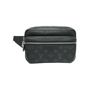 Louis Vuitton Taiga Black Leather Rama Bum Bag Outdoor Body